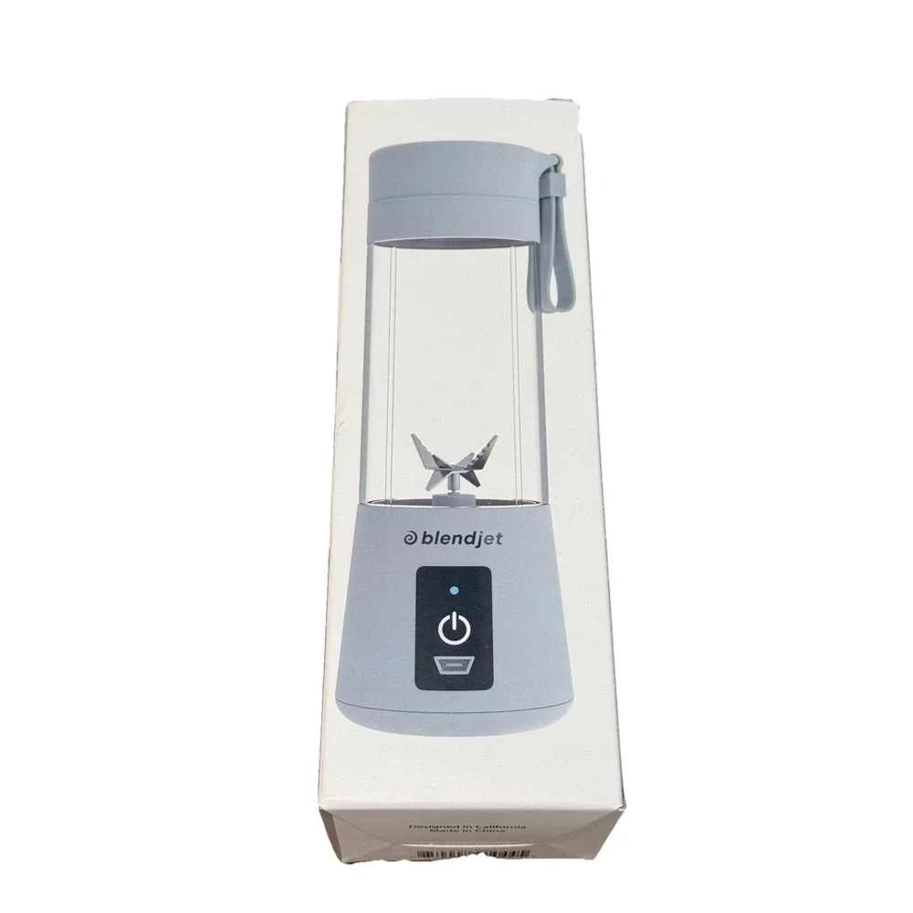 BlendJet 1 The Original Portable Blender Cool Gray Cordless USB Rechargeable NIB